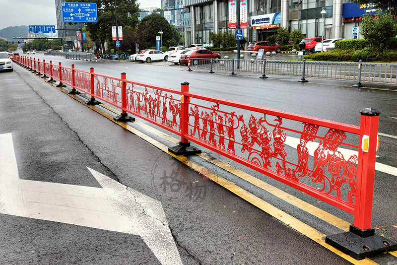 海東十里紅妝文化護欄道路隔離方案