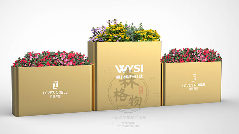 中衛(wèi)不銹鋼拉絲組合花箱